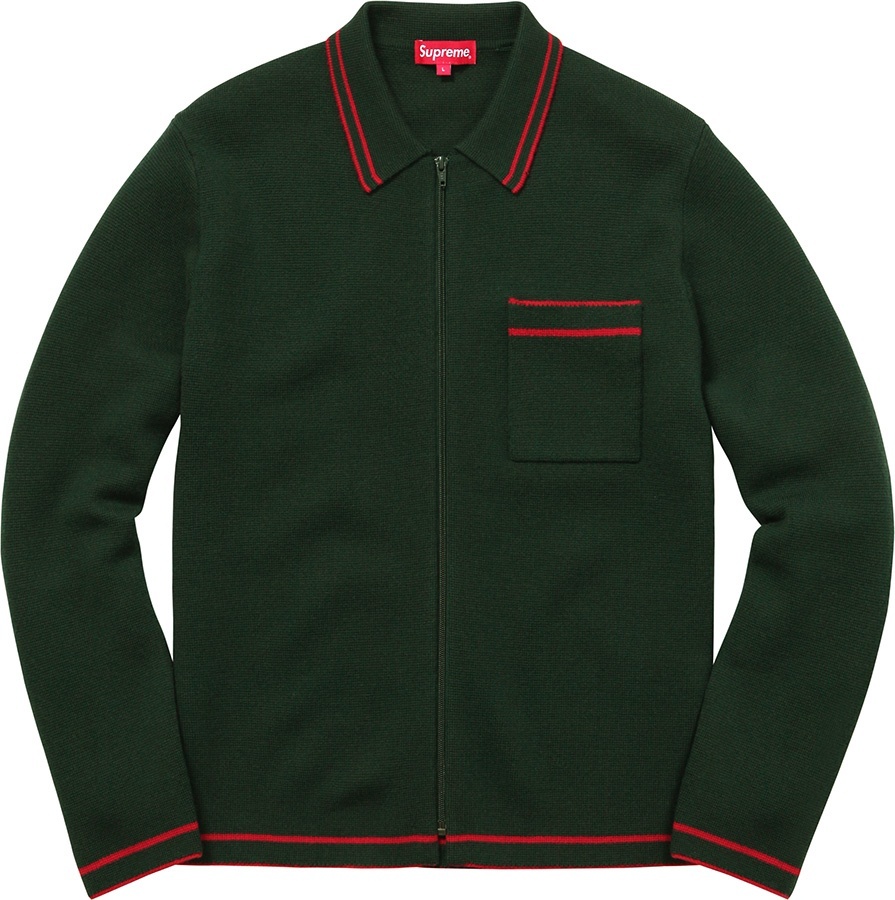 Zip Up Polo Sweater view 3